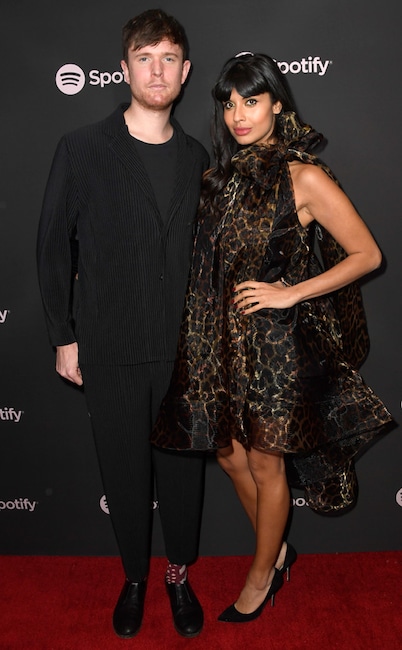 James Blake, Jameela Jamil, Spotify Best New Artist 2019 Party, Grammys